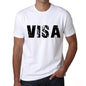 Mens Tee Shirt Vintage T Shirt Visa X-Small White 00560 - White / Xs - Casual