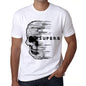 Mens Vintage Tee Shirt Graphic T Shirt Anxiety Skull Superb White - White / Xs / Cotton - T-Shirt