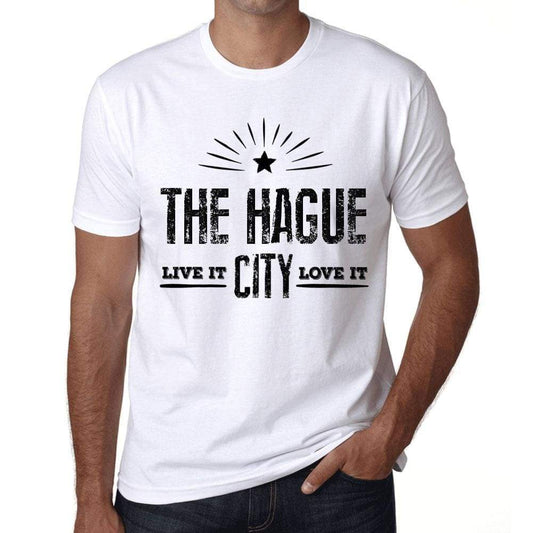 Mens Vintage Tee Shirt Graphic T Shirt Live It Love It The Hague White - White / Xs / Cotton - T-Shirt