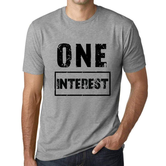 Mens Vintage Tee Shirt Graphic T Shirt One Interest Grey Marl - Grey Marl / Xs / Cotton - T-Shirt