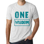 Mens Vintage Tee Shirt Graphic T Shirt One Wisdom Vintage White - Vintage White / Xs / Cotton - T-Shirt