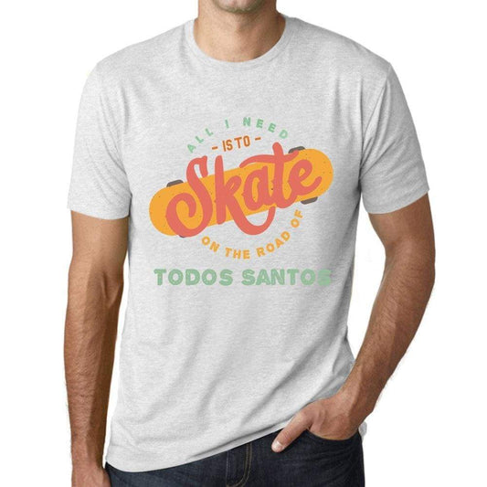 Mens Vintage Tee Shirt Graphic T Shirt Todos Santos Vintage White - Vintage White / Xs / Cotton - T-Shirt