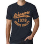 Mens Vintage Tee Shirt Graphic T Shirt Warriors Since 1978 Navy - Navy / Xs / Cotton - T-Shirt