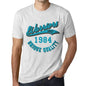 Mens Vintage Tee Shirt Graphic T Shirt Warriors Since 1984 Vintage White - Vintage White / Xs / Cotton - T-Shirt