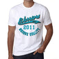Mens Vintage Tee Shirt Graphic T Shirt Warriors Since 2011 White - White / Xs / Cotton - T-Shirt