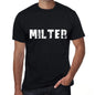 Milter Mens Vintage T Shirt Black Birthday Gift 00554 - Black / Xs - Casual