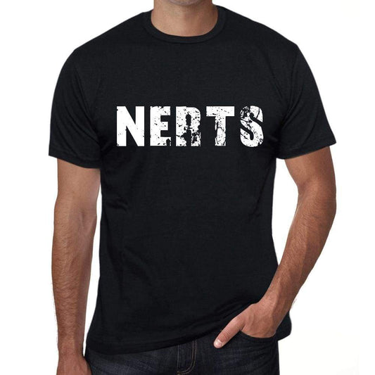 Nerts Mens Retro T Shirt Black Birthday Gift 00553 - Black / Xs - Casual