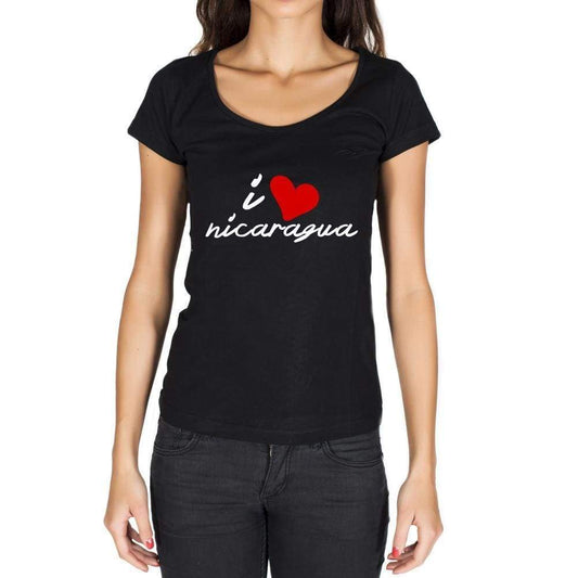 Nicaragua Womens Short Sleeve Round Neck T-Shirt - Casual