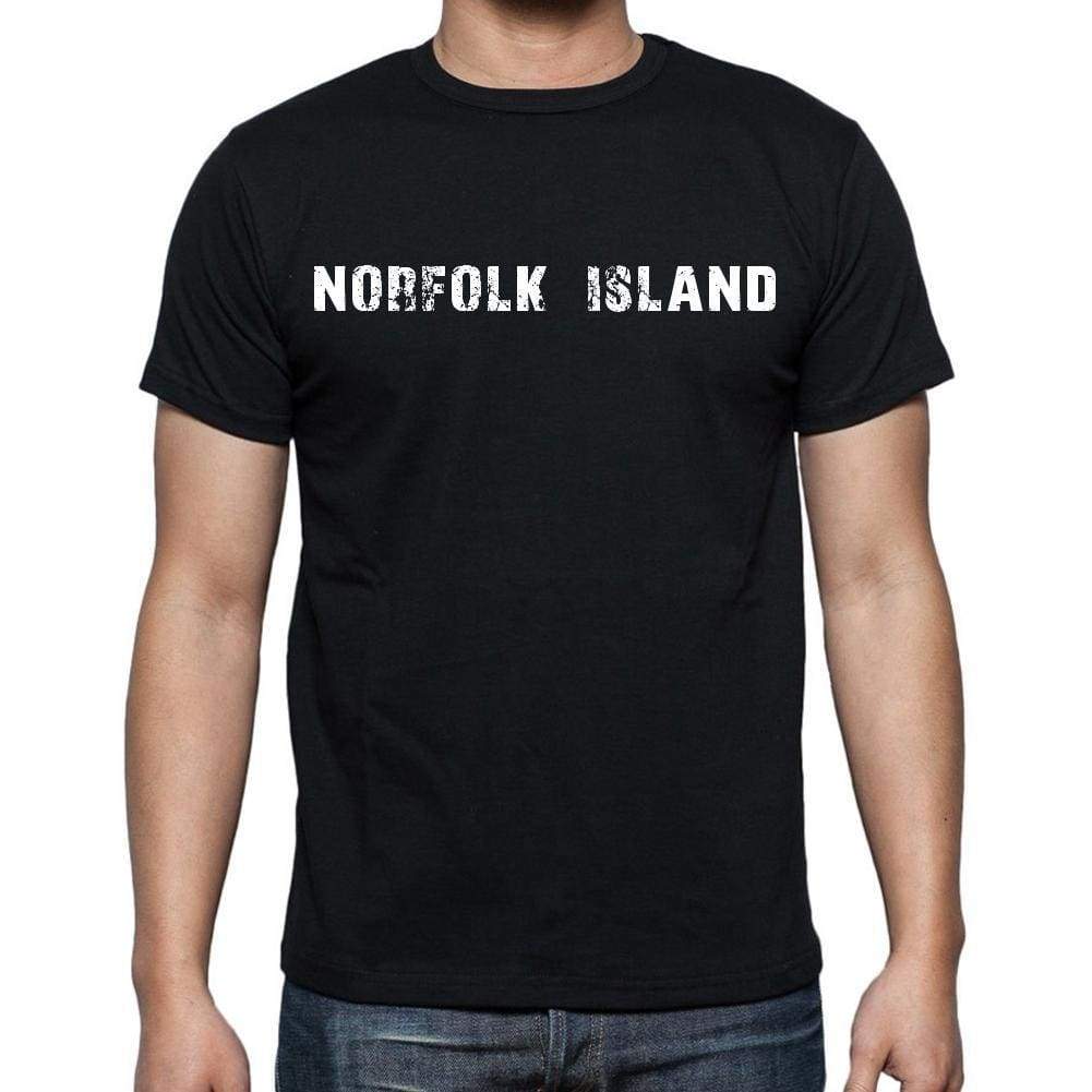 Norfolk Island T-Shirt For Men Short Sleeve Round Neck Black T Shirt For Men - T-Shirt