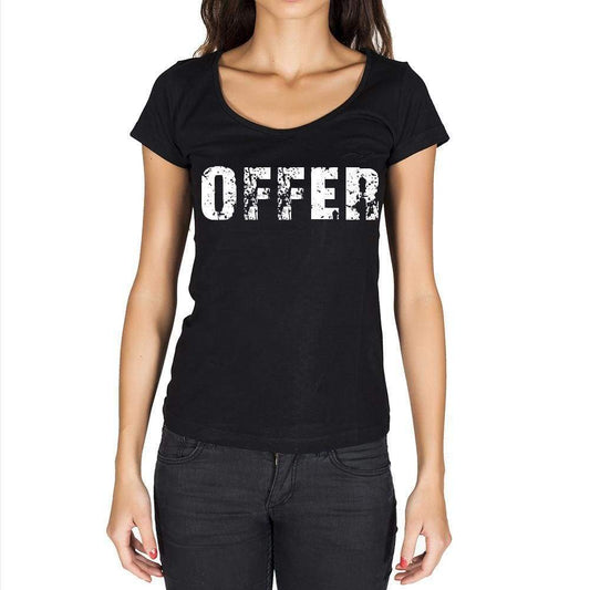 Offer Womens Short Sleeve Round Neck T-Shirt - Casual