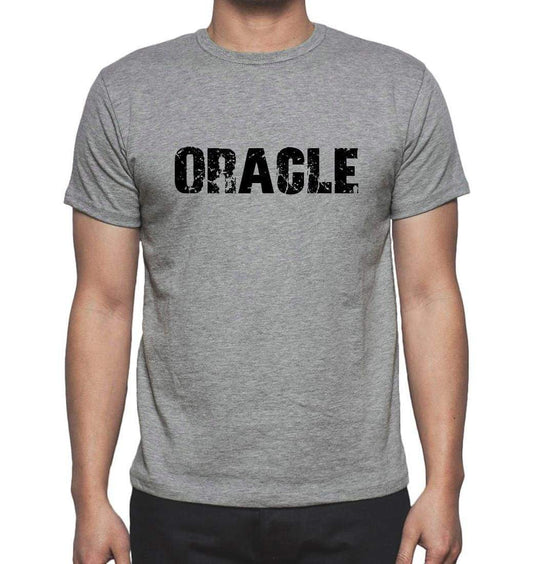 Oracle Grey Mens Short Sleeve Round Neck T-Shirt 00018 - Grey / S - Casual