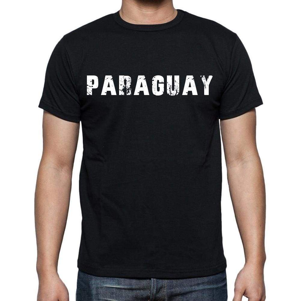 Paraguay T-Shirt For Men Short Sleeve Round Neck Black T Shirt For Men - T-Shirt