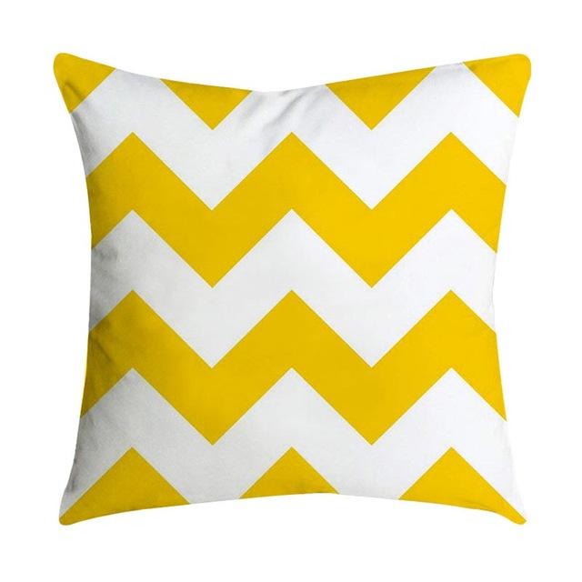 Pillow Cover Case Pillowcase Yellow geometric Pineapple Leaf Square Flax pillow Cushion Bed Home Fashion decoration