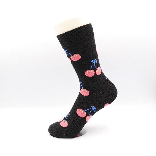 Woman Socks Cotton Funny Socks Avocado Burger Apple Fruit Food Socks Winter harajuku Casual Socks Happy kawaii female long socks