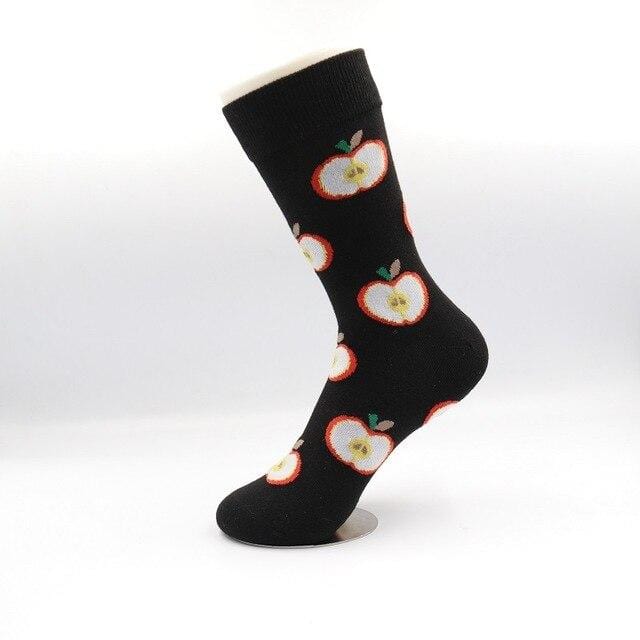 Woman Socks Cotton Funny Socks Avocado Burger Apple Fruit Food Socks Winter harajuku Casual Socks Happy kawaii female long socks