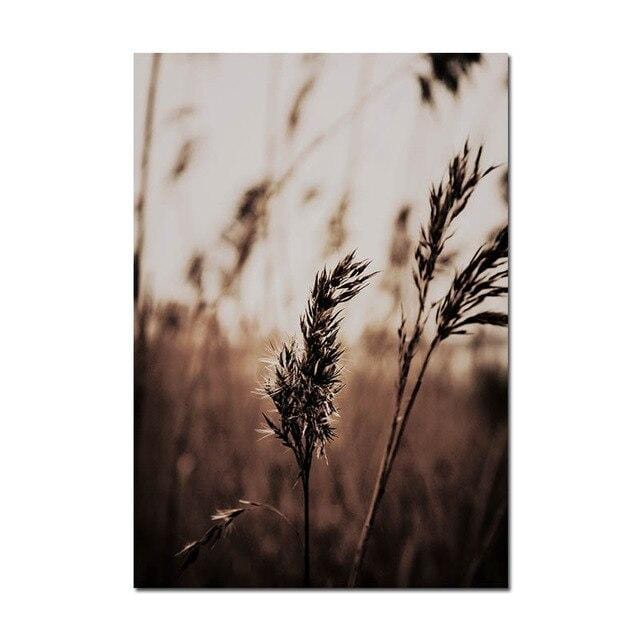 Grass Nature Picture Scandinavian Poster Landscape Wall Art Canvas Print Painting Nordic Style Modern Modern Living Room Decor