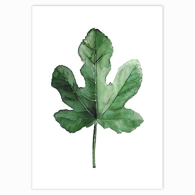 Scandinavian Style Tropical Plants Poster Green Leaves Decorative Picture Modern Wall Art Paintings for Living Room Home Decor