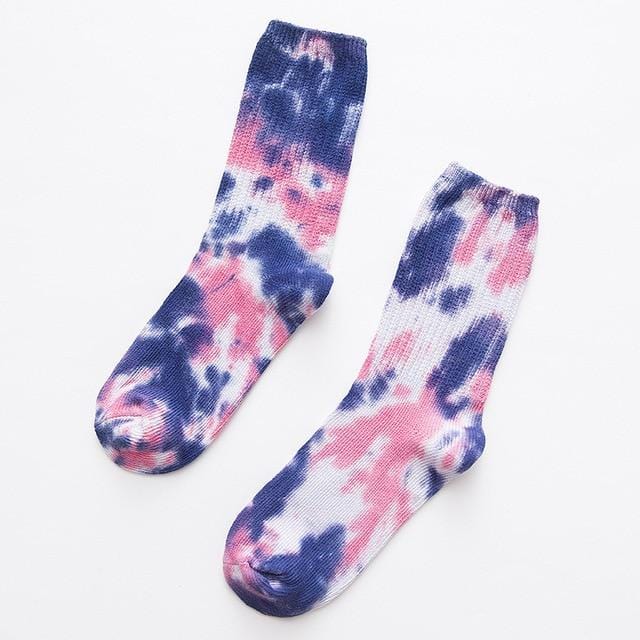 2020 Cotton Skate Socks Men Women Sock Knee-high Funny Cycling Running Hiking Tie Dye Sox Harajuku Hip Hop Happy Socks