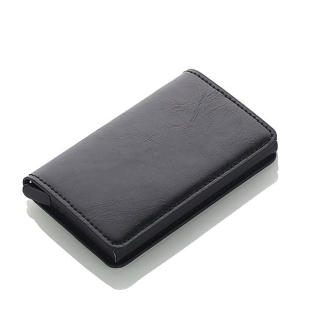 Men Credit Card Holders Business ID Card Case Fashion Automatic RFID Card Holder Aluminium Bank Card Wallets