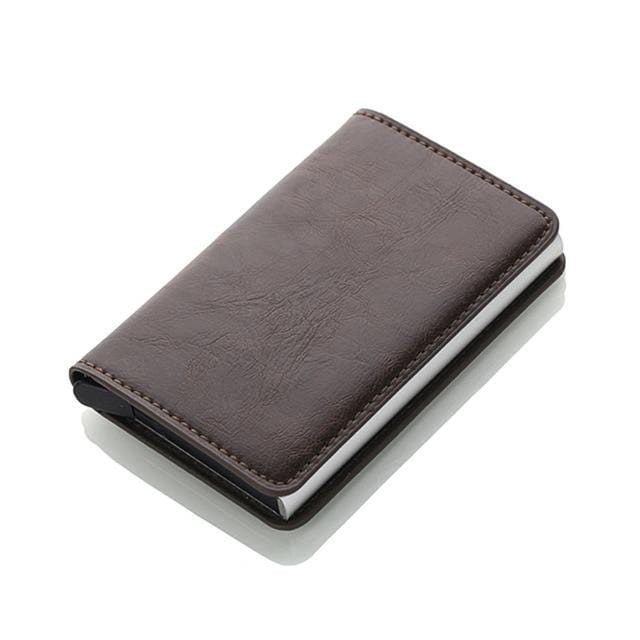 Men Credit Card Holders Business ID Card Case Fashion Automatic RFID Card Holder Aluminium Bank Card Wallets