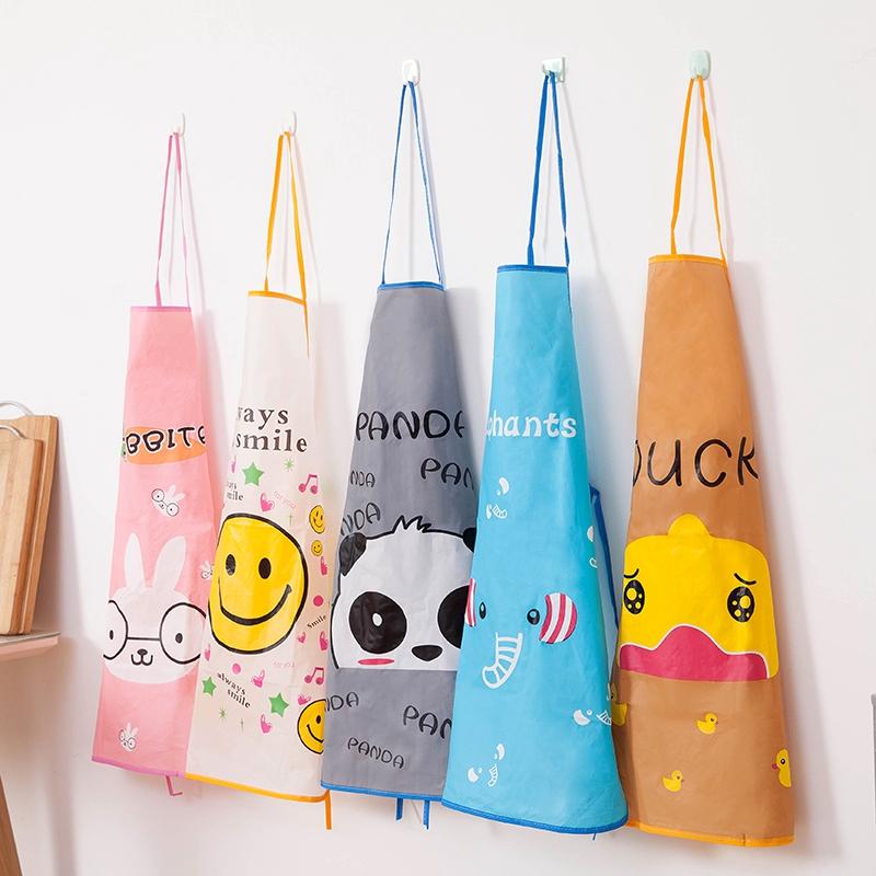 Cartoon Kitchen Apron Rabbit Printing Kids Apron BBQ Bib Apron For Women Cooking Baking Restaurant kids apron Pinafore 50*70cm