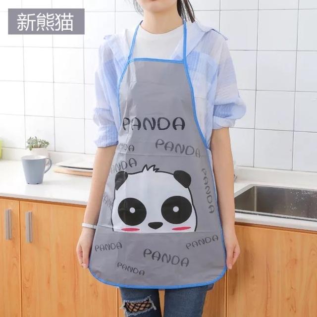 Cartoon Kitchen Apron Rabbit Printing Kids Apron BBQ Bib Apron For Women Cooking Baking Restaurant kids apron Pinafore 50*70cm