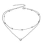 Small heart choker Necklace for women gold silver chain Smalll love NECKLACE PENDANT in collar Bohemian Chocker necklace jewelry