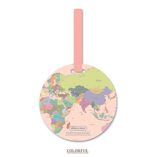 Fashion Map Luggage Tag Women Travel Accessories Silica Gel Suitcase ID Address Holder Baggage Boarding Tag Portable Label Bag