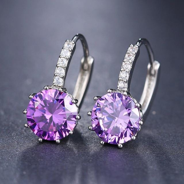 EMMAYA Fashion 10 Colors AAA CZ Element Stud Earrings For Women Wholesale Chea Factory Price