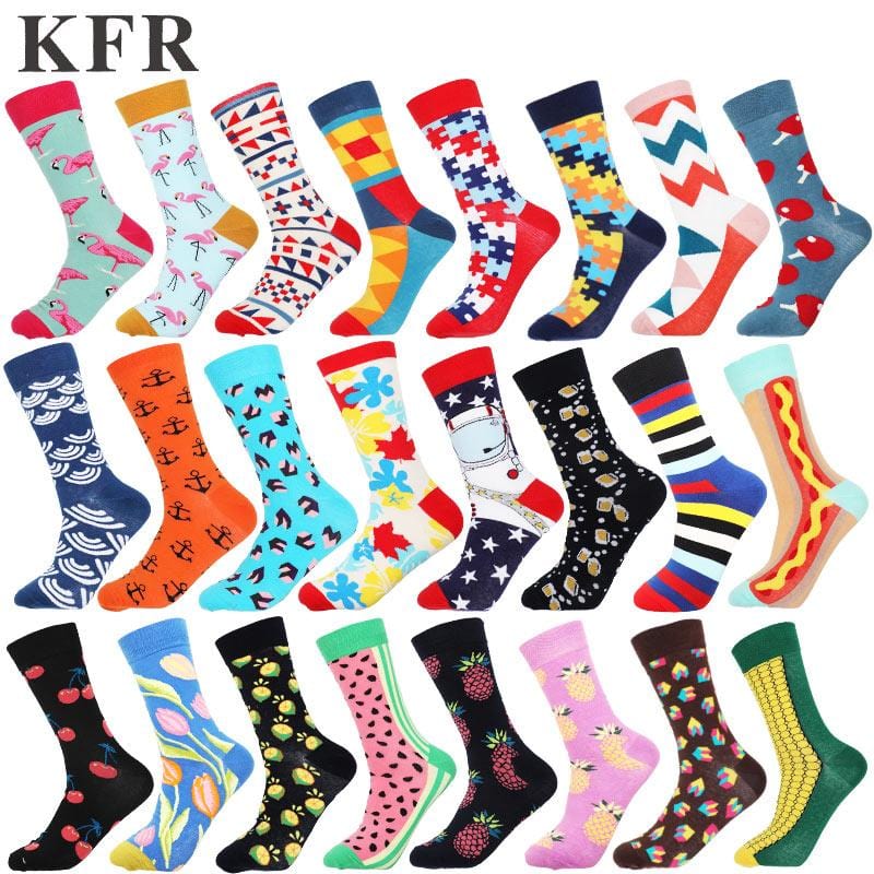 Funny Cute Happy Socks Womens Men Colour crew cotton short with print casual harajuku designer art female fashion socks summer