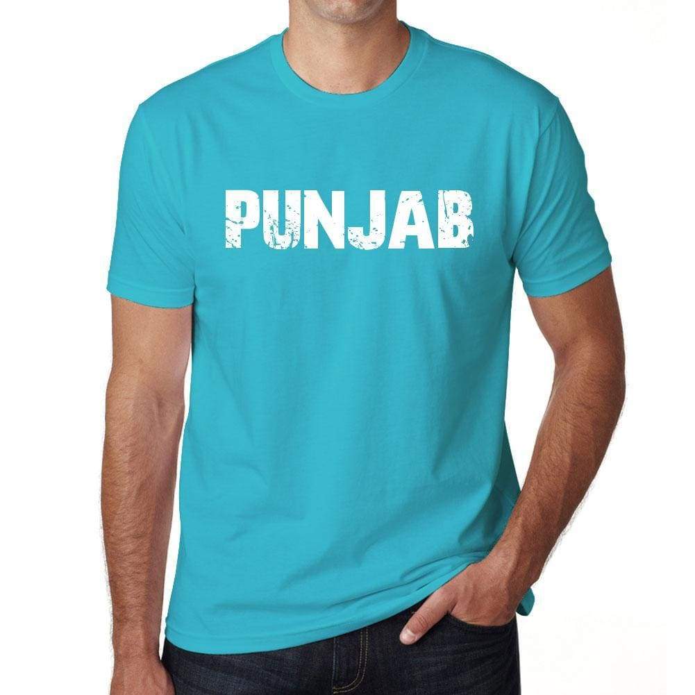 Punjab Mens Short Sleeve Round Neck T-Shirt 00020 - Blue / S - Casual