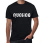 Quohog Mens Vintage T Shirt Black Birthday Gift 00554 - Black / Xs - Casual