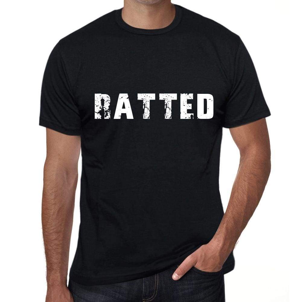 Ratted Mens Vintage T Shirt Black Birthday Gift 00554 - Black / Xs - Casual