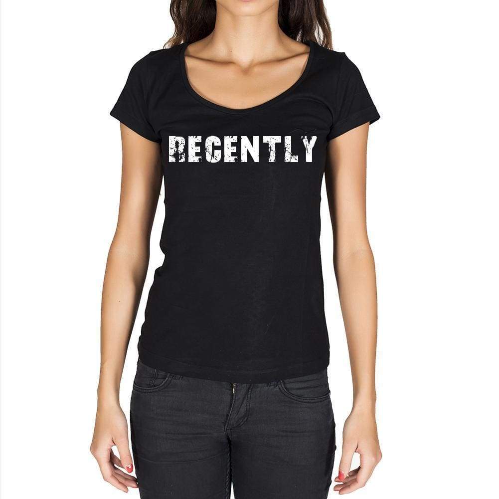 Recently Womens Short Sleeve Round Neck T-Shirt - Casual