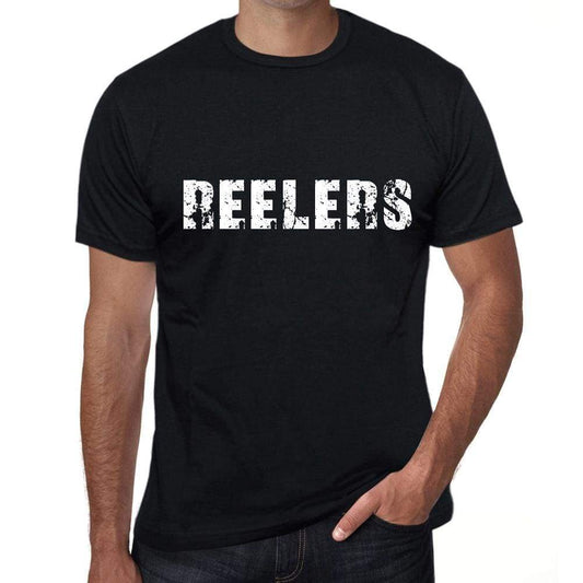 Reelers Mens T Shirt Black Birthday Gift 00555 - Black / Xs - Casual