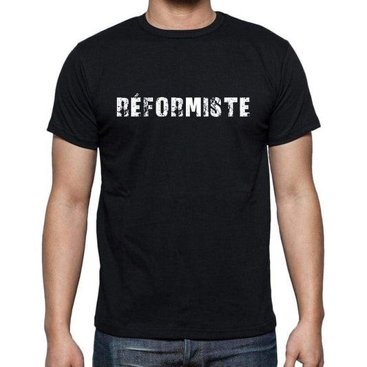 Réformiste French Dictionary Mens Short Sleeve Round Neck T-Shirt 00009 - Casual