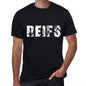 Reifs Mens Retro T Shirt Black Birthday Gift 00553 - Black / Xs - Casual