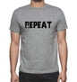 Repeat Grey Mens Short Sleeve Round Neck T-Shirt 00018 - Grey / S - Casual