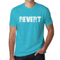Revert Mens Short Sleeve Round Neck T-Shirt - Blue / S - Casual