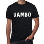 Sambo Mens Retro T Shirt Black Birthday Gift 00553 - Black / Xs - Casual