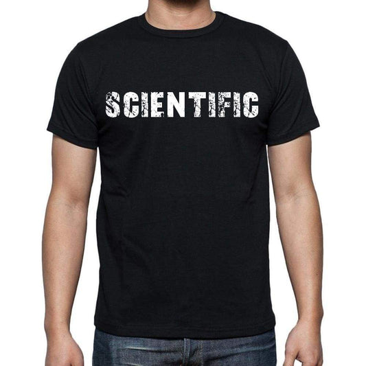 Scientific White Letters Mens Short Sleeve Round Neck T-Shirt 00007