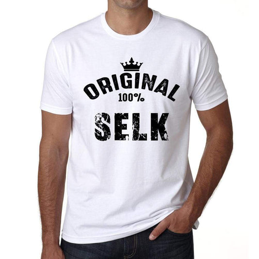 Selk 100% German City White Mens Short Sleeve Round Neck T-Shirt 00001 - Casual