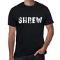 Shrew Mens Retro T Shirt Black Birthday Gift 00553 - Black / Xs - Casual