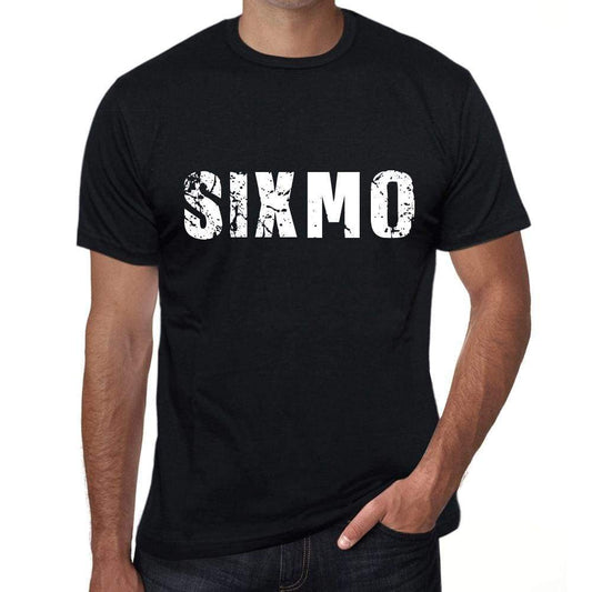 Sixmo Mens Retro T Shirt Black Birthday Gift 00553 - Black / Xs - Casual