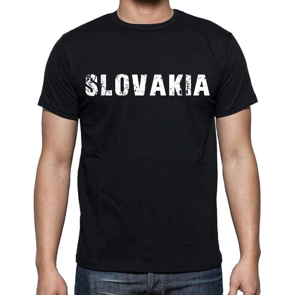 Slovakia T-Shirt For Men Short Sleeve Round Neck Black T Shirt For Men - T-Shirt