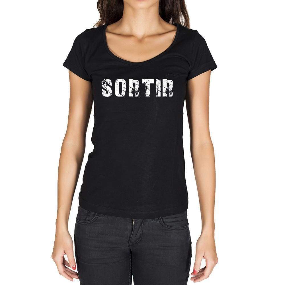 Sortir French Dictionary Womens Short Sleeve Round Neck T-Shirt 00010 - Casual
