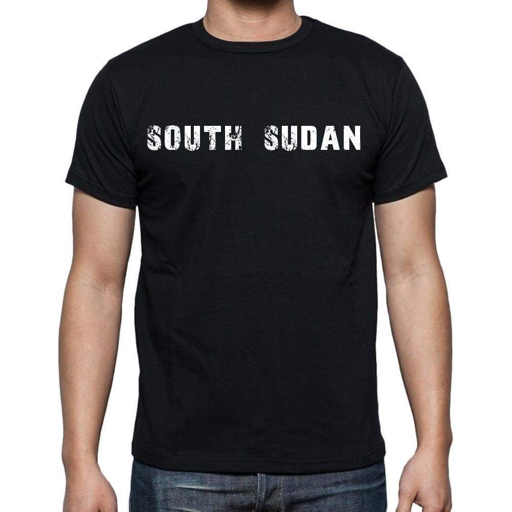 South Sudan T-Shirt For Men Short Sleeve Round Neck Black T Shirt For Men - T-Shirt