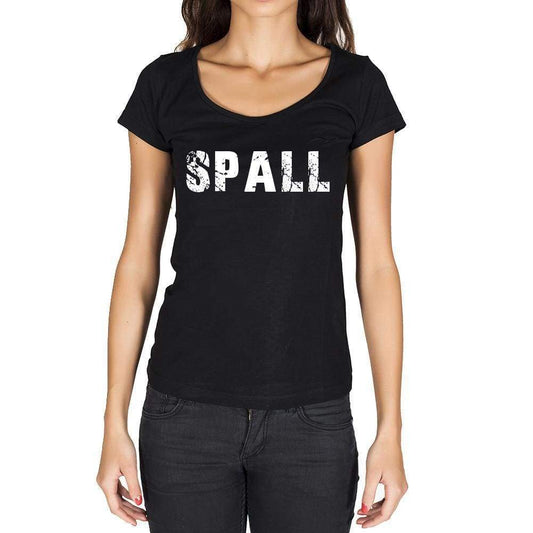 Spall German Cities Black Womens Short Sleeve Round Neck T-Shirt 00002 - Casual