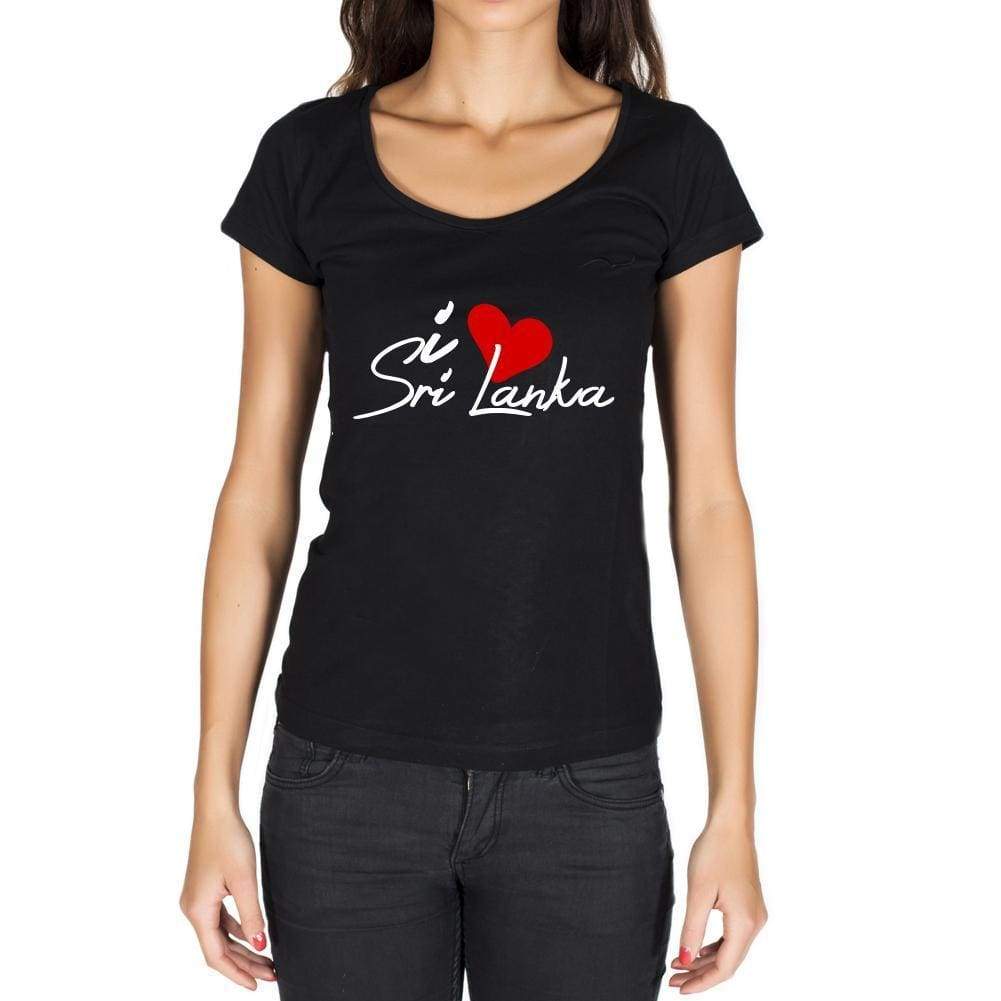 Sri Lanka Womens Short Sleeve Round Neck T-Shirt - Casual