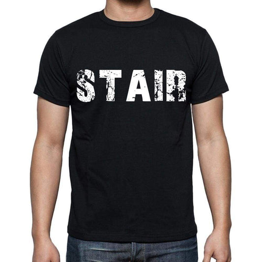 Stair Mens Short Sleeve Round Neck T-Shirt Black T-Shirt En